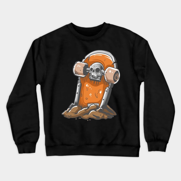 Skateboard tombstone Crewneck Sweatshirt by Frispa